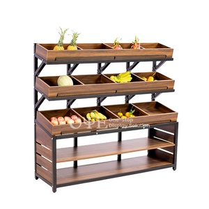 Estante de metal <span class=keywords><strong>para</strong></span> exhibición de frutas y verduras, moderno, a precio de fábrica, <span class=keywords><strong>para</strong></span> supermercado - Product Image 1