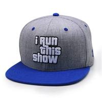 Casquettes Snapback à 6 Panneaux Camouflage Deux Tons Hip Hop Personnalisées Bord Plat Casquette OEM Logo Brodé en 3D Snapback CAP pour Hommes