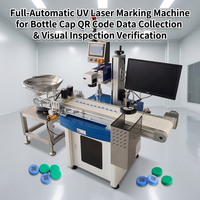 Machine de marquage laser UV entièrement automatique pour bouchons de bouteilles avec collecte de données par code QR et vérification par inspection visuelle
