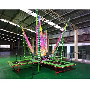 Harga Hiburan Peralatan Taman Hiburan Daya Tarik Wahana Bungee Jumping Trampolin untuk Dijual