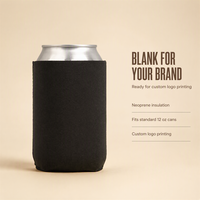 Manchon isotherme en néoprène pour canette de bière avec logo personnalisé, support de canette isolé, vente en gros OEM pour événements, fêtes et promotions