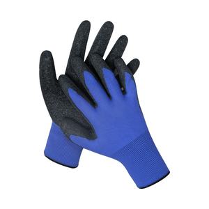 Fábrica de China, venta al por mayor, nailon antideslizante, seguridad, arrugas, látex, trabajo, seguridad, látex, guantes de construcción - Product Image 3