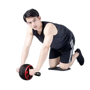 معدات اللياقة البدنية متعددة الوظائف في الصالة الرياضية المنزلية بشعار مخصص عجلات اسطوانية abs للتمارين الرياضية الرئيسية مع وسادة للركبة
