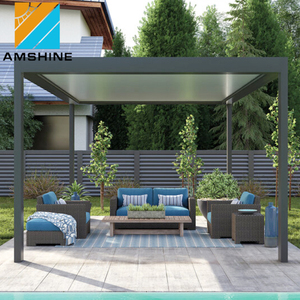 Auvent rétractable motorisé intelligent à lames orientables, protection solaire UV pour balcon, pergola en aluminium avec <span class=keywords><strong>moteur</strong></span> électrique - Product Image 4
