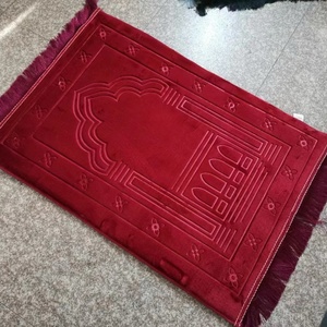 Alfombra de Oración Musulmana Árabe de Lujo OEM, Antideslizante, Plegable para Uso Doméstico, con Respaldo, Lavable - Product Image 3