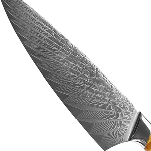 Vente chaude 67 Couches Damas Acier Kiritsuke <span class=keywords><strong>Couteau</strong></span> De Chef Sharp Viande Légumes <span class=keywords><strong>Couteau</strong></span> De Cuisine avec Manche En Résine De Bois pour Bouchers - Product Image 3