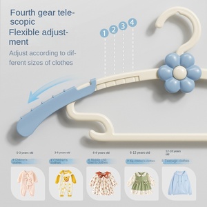 Trẻ Em Của Duy Nhất Tier Liền Mạch Vai Miễn Phí Chống-Trượt Dày Đa Chức Năng Hộ Gia Đình Bé Mở Rộng Quần Áo Nhựa Móc Áo - Product Image 2