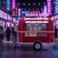 Mini camion de restauration Truth avec équipement de cuisine complet, chariot mobile personnalisé pour café et en-cas, idéal pour les marchés, événements et vente de rue