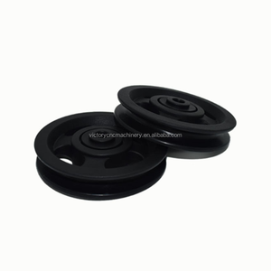 P6 100 מ "מ נושא אוניברסלי גלגל גלגל פלסטיק גלגול גלגלת חלקים ציוד כושר תלוי ציוד כוח אימון גלגל - Product Image 4