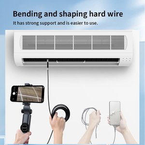 กล้องตรวจสอบอุตสาหกรรมแบบสองทิศทาง 8/6 หลอดไฟ LED ปรับได้ กล้องตรวจสอบท่อเครื่องยนต์ยานยนต์แบบยืดหยุ่น กล้องตรวจสอบผนังท่อ กันน้ำ - Product Image 6