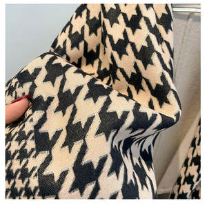 Écharpe en cachemire avec pompons, couverture <span class=keywords><strong>pied</strong></span>-<span class=keywords><strong>de</strong></span>-<span class=keywords><strong>poule</strong></span> au design <span class=keywords><strong>de</strong></span> luxe, <span class=keywords><strong>poncho</strong></span> d'hiver, enveloppes chaudes, châles, écharpe pashmina pour femme, vente en gros - Product Image 5