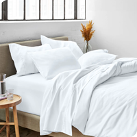 Ensemble de draps de lit OEM refroidissant draps en bambou/ensemble de housse de couette ensemble de literie avec taie d'oreiller