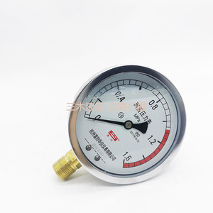 Manomètre résistant aux chocs YN100, filetage M20 1.5, matériau en acier, utilisation hydraulique - Product Image 3