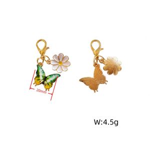Initial Letter <b>Butterfly</b> Bag Purse Charms for Handbags Women's Keyrings Pendant <b>Light</b> Small Items Stock Wholesale Keychains - Product Image 5