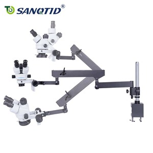 <span class=keywords><strong>Microscope</strong></span> stéréoscopique trinoculaire SANQTID 4K avec caméra, support de bras articulé réglable <span class=keywords><strong>7X</strong></span> 4.5X, tête de 76 mm - Product Image 5