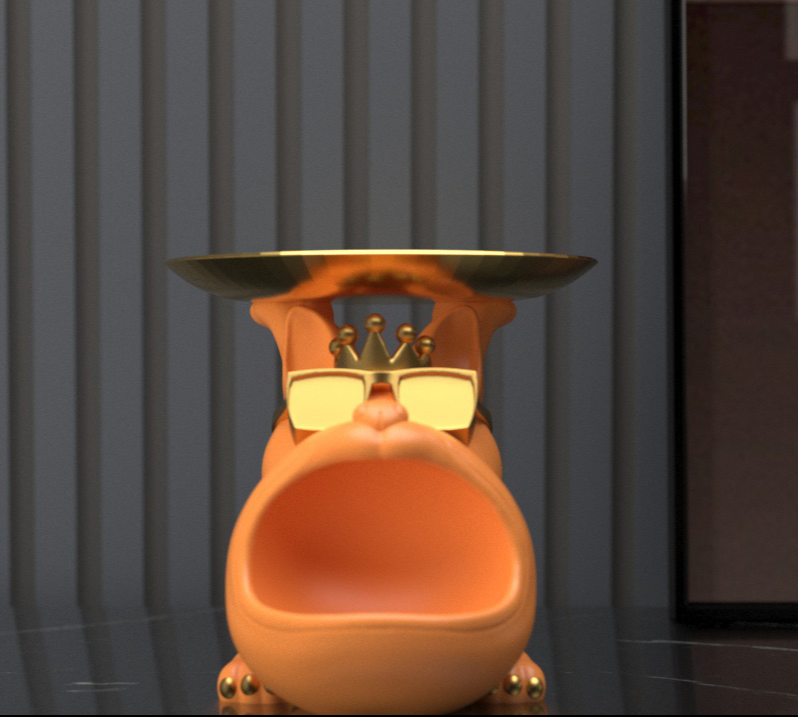 Large  orange Length, width and height23*17*16cm