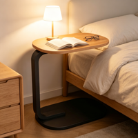 Table basse, petites tables de chevet, mini table d'appoint pour salon, table d'angle mobile