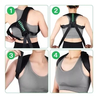 Correcteur de posture avec soutien dorsal en néoprène et sangles auto-agrippantes