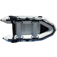 Vente en gros de bateau de pêche en PVC Mini bateau à côtes gonflables de haute qualité avec sol en aluminium Sports Outdoor Usage Léger Durable