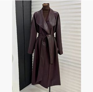 <span class=keywords><strong>Giacca</strong></span> a vento di media lunghezza con cuccetta da donna <span class=keywords><strong>giacca</strong></span> a vento a doppio petto tipo <span class=keywords><strong>lunga</strong></span> primavera autunno in pelle per l'inverno - Product Image 5