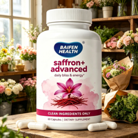 Capsules de Safran Complément Alimentaire pour le Soutien Quotidien de l'Humeur et du Bien-être Émotionnel Ingrédients Purs 60 Capsules