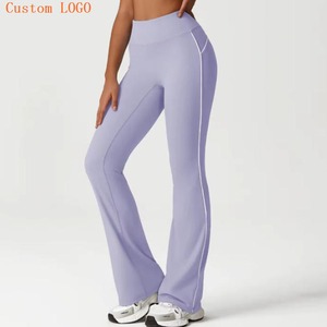 高品質レディース冬用フィットネスヨガ<span class=keywords><strong>2</strong></span>点セット 無地長袖軽量通気性ハイウエストヨガレギンス - Product Image 1