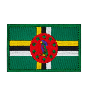 Drapeaux de pays brodés de haute qualité en gros à <span class=keywords><strong>Maurice</strong></span>, à coudre ou à repasser, avec fermeture auto-agrippante - Product Image 2