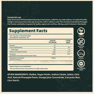 איזון נשים אורגניות איזון גאמא-הורמון & תמיכה במחזור, טבעי, לא Gmo, גומי תזונה ללא סויה - Product Image 4