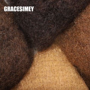 Extensiones de Cabello Humano Remy Brasileño <span class=keywords><strong>Afro</strong></span> Rizado, Marca MAYQUEEN, 100g, Sin Procesar, Doble Trama a Máquina, para Trenzas - Product Image 3