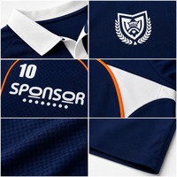 Nouvelle Arrivée Maillot de Football Vintage Personnalisé avec Col Unisexe Coupe Boxy Design Parfait Vêtement de Sport de Luxe Polo de Football Urbain