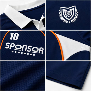 Nouvelle Arrivée Maillot de Football Vintage Personnalisé avec Col Unisexe Coupe Boxy Design Parfait Vêtement de Sport de Luxe Polo de Football Urbain - Product Image 4