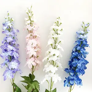 Delphinium Artificial Flowers For Home Wedding Decorative Flowers Hot Sale