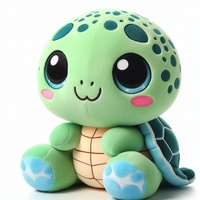 Juguete suave de tortuga de peluche realista de alta calidad, simulación de animales marinos, peluche de tortuga marina adorable