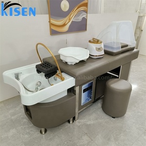KISEN Multifunctional Professional Hair Washing Massage Chair Shampoo Bed Spa Head Water Therapy Shampoo Bed with Steamer - Product Image 4