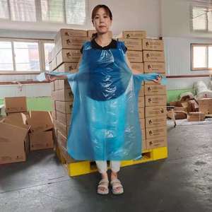 Delantales <span class=keywords><strong>Desechables</strong></span> de Polietileno HDPE/LDPE al Por Mayor, Delantales de Plástico Sin Mangas, Precio de Fábrica - Product Image 3