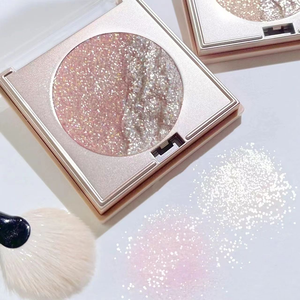 Cross-Border Bestseller Dual-Shade Highlighter Lidschatten-Palette, 4er-Serie Muschel-Perlmutt Cowboy Erdfarben Lila Glitzer Matt - Product Image 2