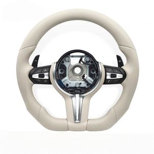 Volante Deportivo Beige, Accesorios para Automóviles <span class=keywords><strong>BMW</strong></span> F30 F32 F10 F20 F22 F07 F01 E46 E90 M3 M4 M5 M7 Serie 3 5 - Product Image 1