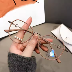 <span class=keywords><strong>Lunettes</strong></span> anti-lumière bleue rétro marron <span class=keywords><strong>de</strong></span> haute qualité et bon marché, unisexes, mode, pour ordinateur - Product Image 4