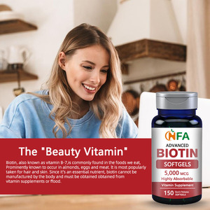 Directo de fábrica Advanced Biotin Softgels 5000mcg Suplemento de vitamina de alta absorción Beauty Softgels Uñas fuertes - Product Image 5