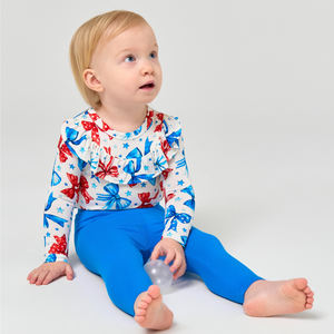 Pyjamas Enfant en Gros à Motifs Nœuds Papillon, Combinaisons Bébé en Coton, Ensembles Pyjama Deux Pièces, Grenouillères, Bodys Bébé en Bambou, Vêtements pour Enfants - Product Image 1