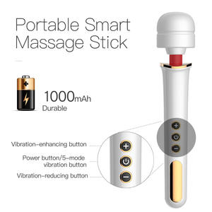 Av değnek 10 titreşim modları için yumuşak büyük baş vücut masajı seks oyuncak kadın seks oyuncak süper büyük vibratör - Product Image 4