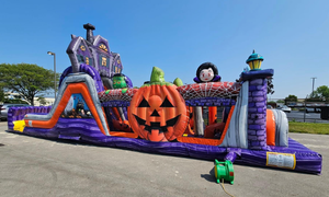 Circuito <span class=keywords><strong>de</strong></span> Obstáculos Inflable <span class=keywords><strong>de</strong></span> PVC para Exteriores, Desafío <span class=keywords><strong>de</strong></span> Halloween, Castillo <span class=keywords><strong>de</strong></span> Obstáculos con Calabazas y Fantasmas, Certificado CE, Opciones <span class=keywords><strong>de</strong></span> Color Personalizadas - Product Image 4