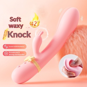 Vibrador de Barra Suave y Ceroso Macki Moon Rabbit con Función de Calentamiento y Silencio, para Masturbación Femenina, Artículos para Adultos - Product Image 4