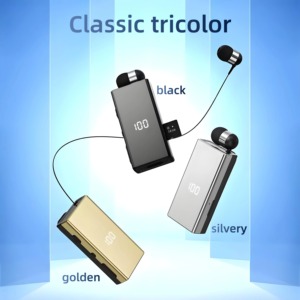 Écouteurs sans fil <span class=keywords><strong>K100</strong></span> avec lecteur MP3 carte TF, affichage numérique LED de la batterie, casque mono pour réunions - Product Image 5