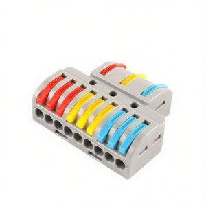 เทอร์มินัลบล็อก 3 อินพุต 9 เอาต์พุต 0.08-4.0 มม. 28-12AWG ขั้วต่อสายไฟแบบมีรหัสสี - Product Image 3