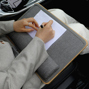 Escritorio portátil de bambú Samexi de doble cara, estación de trabajo portátil para usar en el coche o junto a la cama - Product Image 5