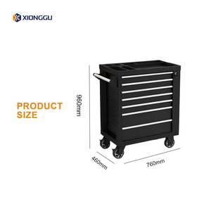 Armoire de rangement d'outils industrielle en <span class=keywords><strong>acier</strong></span> robuste, chariot à tiroirs roulants verrouillable pour atelier, garage, équipement de maintenance - Product Image 2