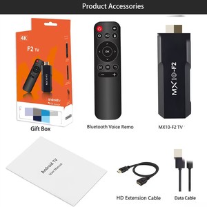 Hot bán bán buôn 4K TV Stick Android 13 BT điều khiển từ xa 2.4 Gam + 5 gam kép thương hiệu Wifi 2GB RAM 16GB Rom LED loại PC Chất liệu hộp - Product Image 2