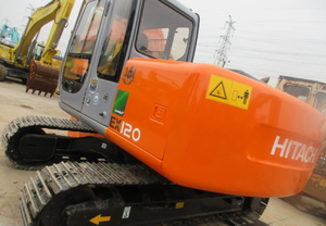 Mini-excavatrice sur chenilles HITACHI ZX120 d'occasion, prix bas, livraison gratuite, nouveau modèle, hydraulique, agricole, 12 tonnes, moteur Isuzu, pompe - Product Image 4