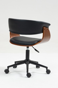 Sedia da ufficio moderna minimalista ergonomica con Lift-Off con schienale rimovibile rimovibile cuscino in pelle - Product Image 4